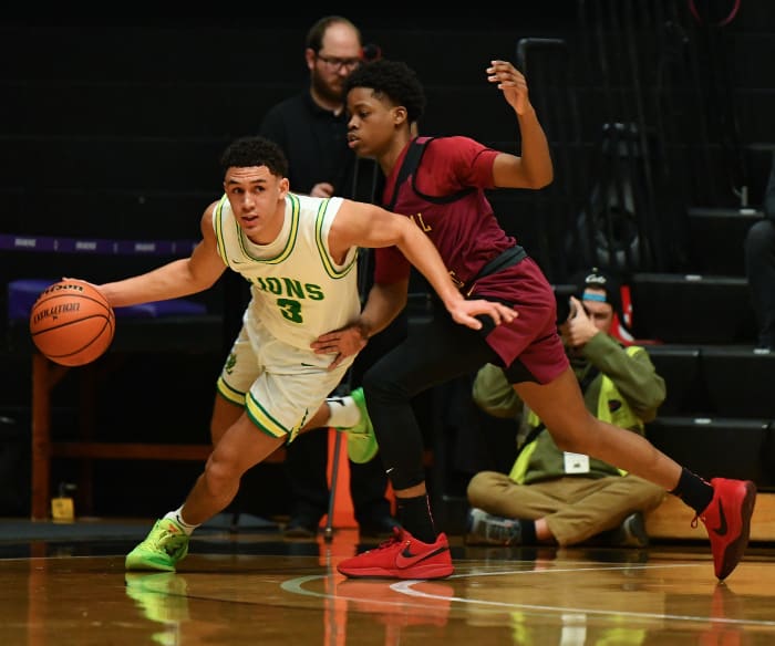 West Linn Central Catholic 6A Oregon boys basketball quarterfinal Taylor Balkom 29